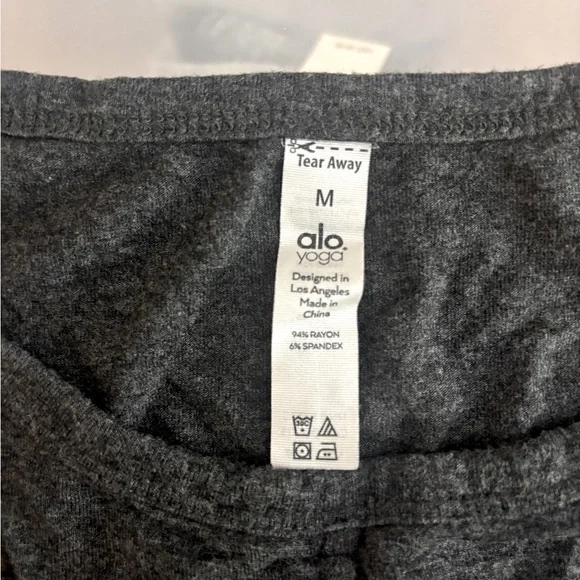 ALO Yoga Gray Wrap Tank Top - Size M - Picture 3 of 6